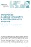 PRINCIPIOS DE GOBIERNO CORPORATIVO & DIRECTRICES DE VOTO ECGS 2018