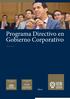 Programa Directivo en Gobierno Corporativo