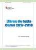 CEIP Virgen del Rivero Libros de texto curso 2017/2018