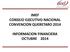 IMEF CONSEJO EJECUTIVO NACIONAL CONVENCION QUERETARO 2014 INFORMACION FINANCIERA OCTUBRE 2014
