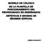 MODELO DE CÁLCULO DE LA PLANTILLA DE FUNCIONAMIENTO DEL PROFESORADO EN ENSEÑANZAS ARTÍSTICAS E IDIOMAS DE RÉGIMEN ESPECIAL