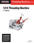 1215 Threading Machine