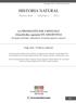 HISTORIA NATURAL. Tercera Serie Volumen LA MIGRACIÓN DEL CHINGOLO (Zonotrichia capensis) EN ARGENTINA. Diego Ortiz 1,2 y Patricia Capllonch 1