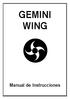 GEMINI WING. Manual de Instrucciones