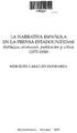 LA NARRATIVA ESPAÑOLA EN LA PRENSA ESTADOUNIDENSE Hallazgos, promoción, publicación y crítica ( )