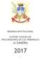 MEMORIA INSTITUCIONAL ILUSTRE COLEGIO DE PROCURADORES DE LOS TRIBUNALES DE ZAMORA - 1 -