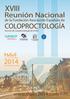 XVIII. Reunión Nacional COLOPROCTOLOGÍA.   de la Fundación Asociación Española de. Sección de Coloproctología de la AEC