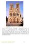 La catedral de Reims. El edificio actual comenzó a construirse en 1212 y se terminó en el siglo XIV. Es la catedral de los Reyes de Francia: en la