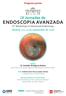 ENDOSCOPIA AVANZADA 9 th Workshop of Advanced Endoscopy