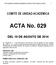 COMITÉ DE UNIDAD ACADÉMICA. ACTA No. 029 DEL 19 DE AGOSTO DE 2014