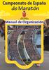 Campeonato de España. de Maratón. Manual de Organización