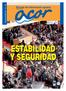 N.º Revista de información agraria. Noviembre-Diciembre 2010 ESTABILIDAD Y SEGURIDAD