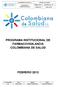 PROGRAMA INSTITUCIONAL DE FARMACOVIGILANCIA COLOMBIANA DE SALUD