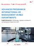 ADVANCED PROGRAM IN INTERNATIONAL HR MANAGEMENT IN R&D DEPARTMENTS