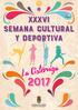 XXXVI Semana Cultural y Deportiva