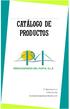 CATÁLOGO DE PRODUCTOS