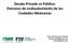 Deuda Privada vs Pública: Patrones de endeudamiento de las Ciudades Mexicanas