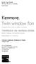 Kenmore Twin window fan