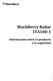 BlackBerry Radar ITA Información sobre el producto y la seguridad