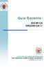 Guía Docente: QUÍMICA ORGÁNICA II FACULTAD DE CIENCIAS QUÍMICAS UNIVERSIDAD COMPLUTENSE DE MADRID CURSO
