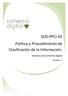 SCD-PPCI-01 Política y Procedimiento de Clasificación de la Información.