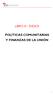 LIBRO III - ÍNDICE POLÍTICAS COMUNITARIAS Y FINANZAS DE LA UNIÓN