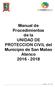 Manual de Procedimientos de la UNIDAD DE PROTECCION CIVIL del Municipio de San Mateo Atenco
