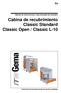 Manual de instrucciones y lista de piezas de recambio Cabina de recubrimiento Classic Standard Classic Open / Classic L-10