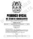 MEDIO DE DIFUSION DEL GOBIERNO CONSTITUCIONAL DEL ESTADO. Registro Postal PP-Ags Autorizado por SEPOMEX} PRIMERA SECCIÓN