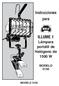 Instrucciones para ILLUME 1. Lámpara portátil de Halógeno de 1500 W MODELO 5150 MODELO 5150