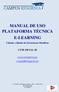 MANUAL DE USO PLATAFORMA TÉCNICA E-LEARNING