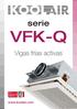 serie VFK-Q Vigas frías activas