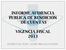 INFORME AUDIENCIA PUBLICA DE RENDICION DE CUENTAS VIGENCIA FISCAL 2013