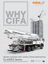 A ZOOMLION COMPANY WHY CIFA. Bombas montadas sobre camión y Brazos Estacionarios. Series CERTIFICADO
