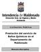 Prestación del servicio de Baños Químicos en el Departamento de Maldonado