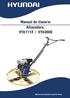 Manual de Usuario Allanadora HYA1114 / HYA9000