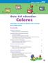 Guía del educador: Colores. Cómo guiar a los padres de familia en las 4 semanas de la unidad Colores. Prepárese para verse con los padres de familia