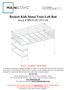 Beckett Kids Metal Twin Loft Bed Stock # MS18-D
