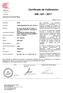 Certificado de Calibración GM Laboratorio de Grandes Masas. Página 1 de 11