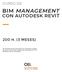 BIM MANAGEMENT CON AUTODESK REVIT 200 H. (3 MESES) CURSO DE