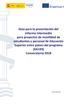 Guía para la presentación del Informe Intermedio para proyectos de movilidad de estudiantes y personal de Educación Superior entre países del