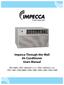 Impecca Through-the-Wall Air Conditioner Users Manual