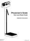 Physician s Scale Eye Level Beam Scale Operation Instructions