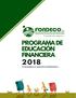 Programa de Educación Financiera Gestión FONDECO IFD