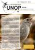 Boletín. Vol. 9 Número Unión de Ornitólogos del Perú ÍNDICE.