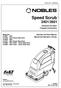 Speed Scrub 2401/2601. Automatic Scrubber Fregadora Automática. Operator and Parts Manual Manual del Operador y Piezas