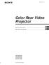 Color Rear Video Projector