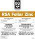 RSA Foliar Zinc GUARANTEED ANALYSIS 5-0-0