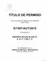 TÍTULO DE PERMISO DE AUTOABASTECIMIENTO DE ENERGÍA ELÉCTRICA E/1 507/AUT/201 5 OTORGADO A ENERGÍA SOLAR ALAIA IV, S. A. P. 1. DE C. V.