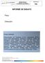 INFORME DE ENSAYOS SERVICIOS ANALÍTICOS Tel. (34) Fax (34) INFORME DE ENSAYO